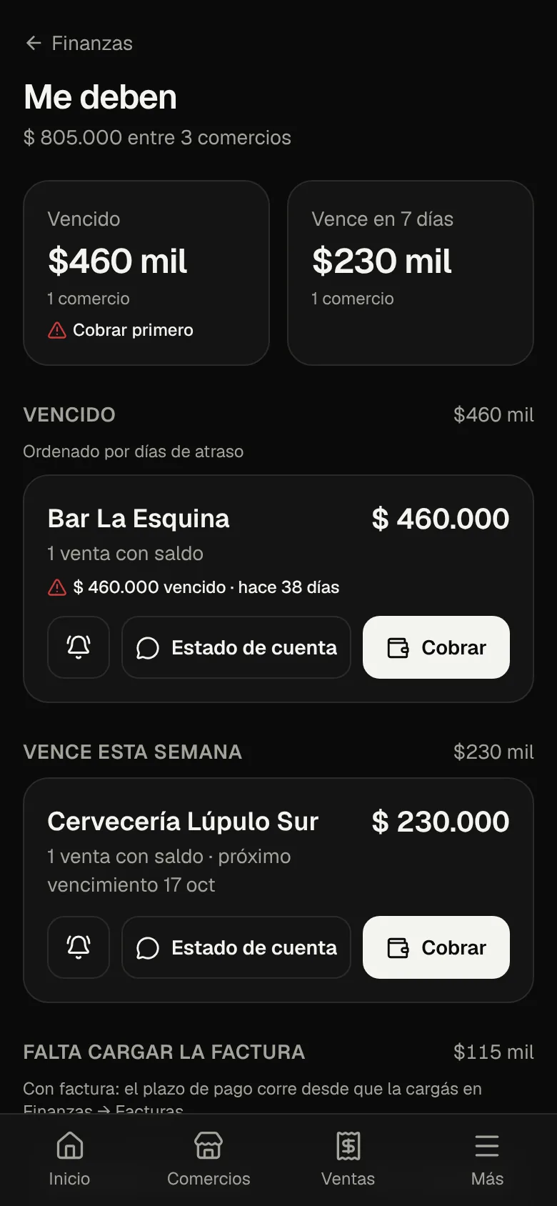Quién te debe, lo vencido primero